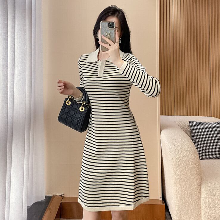 【dress】ボーダー柄ワンピース M25481