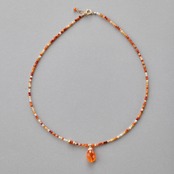 オレンジ色できらめくネックレス！ k14gf カーネリアン ne1227