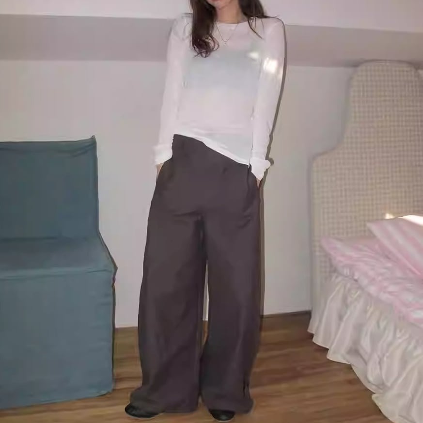 長袖 ヒップ丈 シースルー ロングスリーブTシャツ 2color ATO0233