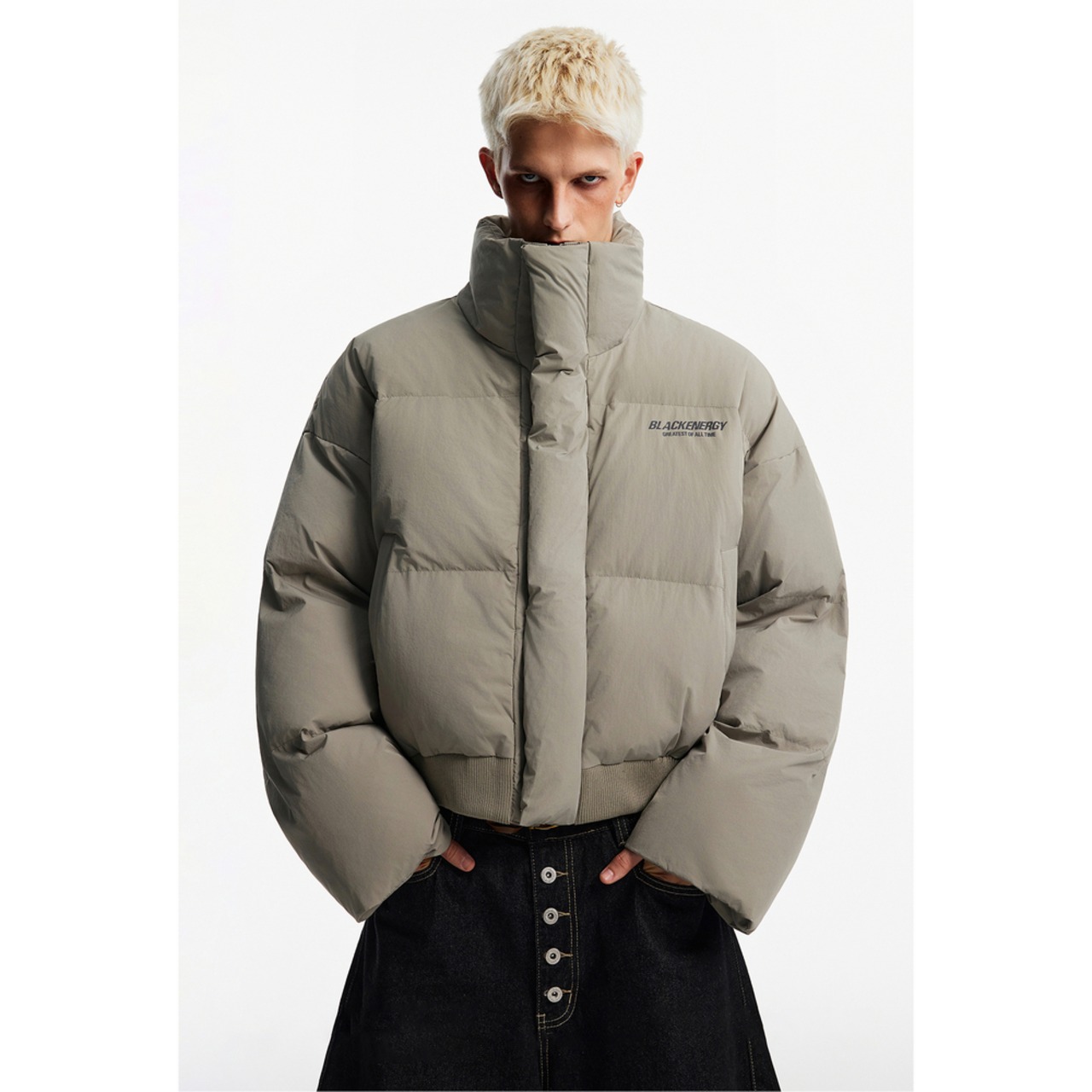 【暖かさUP】スタンドカラー 中綿ジャケット T1978