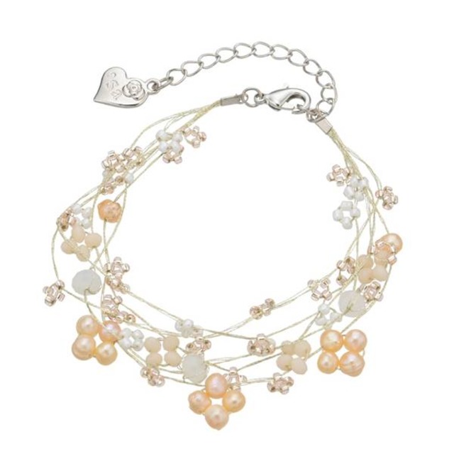 Saori accessory ベビーピンクフラワーシャワーブレスレット