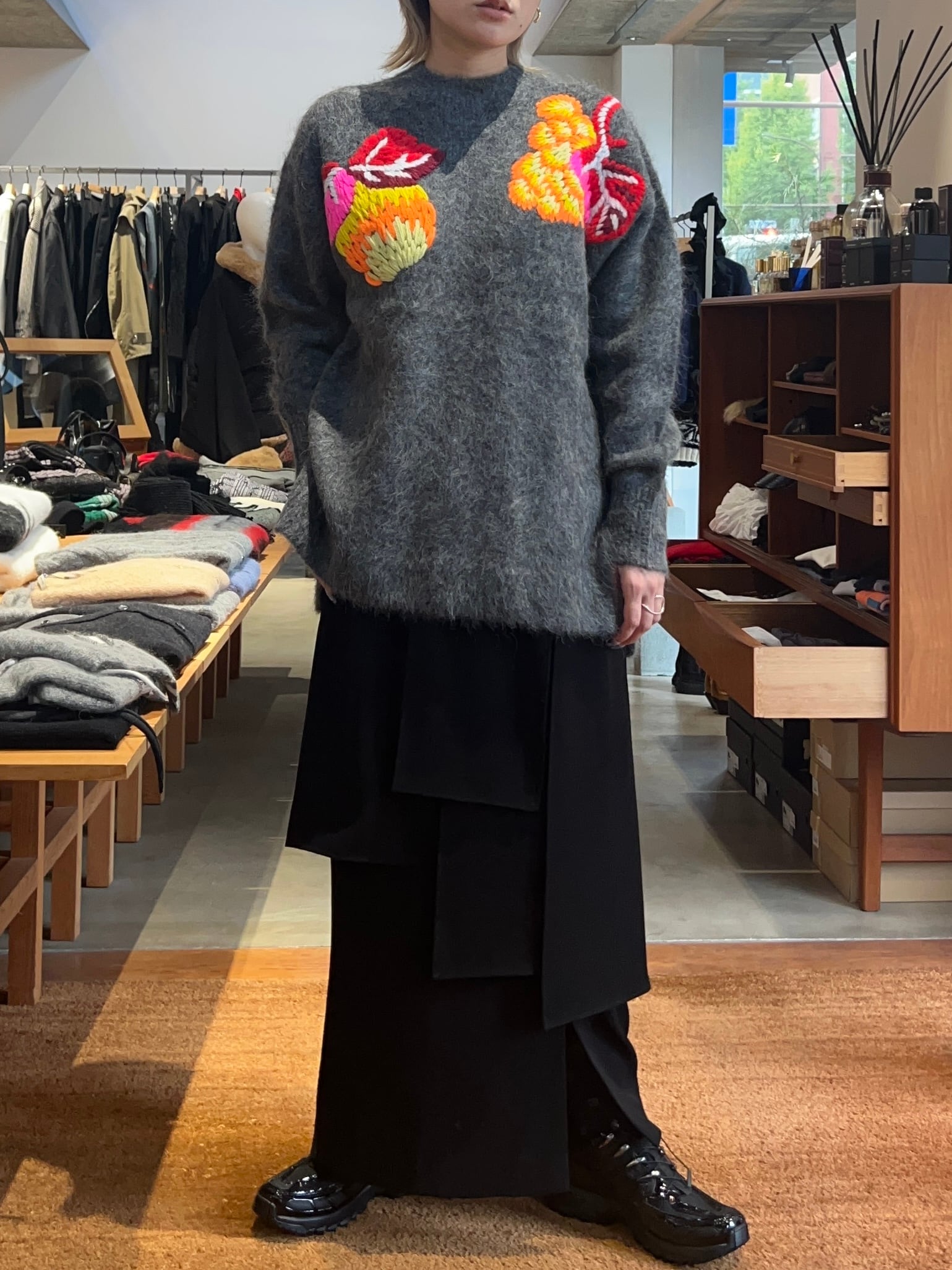 ENFOLD ギャザーホール スカート（ENFOLD - 300GA231-0110 サークル  