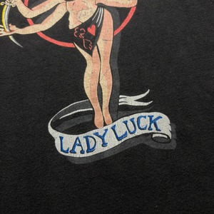 vintage 1990’s ARCHAIC SMILE long sleeves tee “LADY LUCK”
