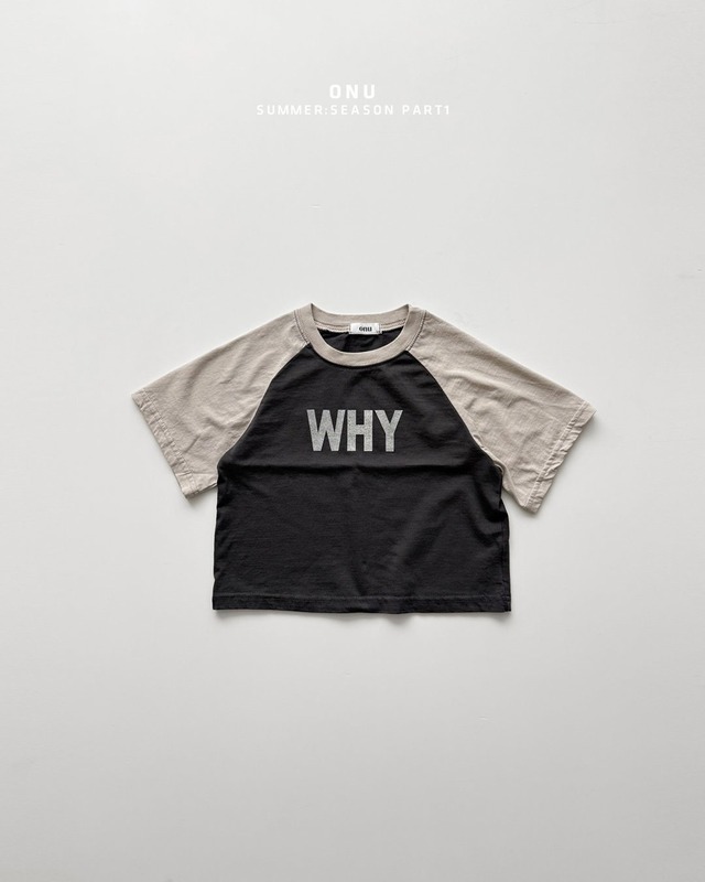 《予約》送料無料 【ONU】WHY raglan T