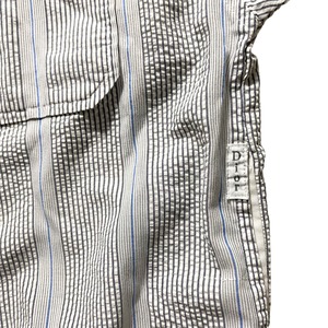 vintage CHRISTIAN DIOR seersucker rib shirt