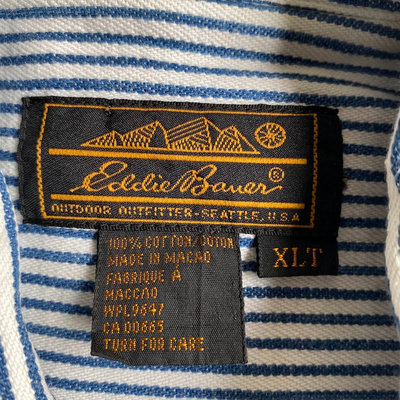 ビッグサイズ 90年代 Eddie Bauer エディーバウアー ヒッコリー