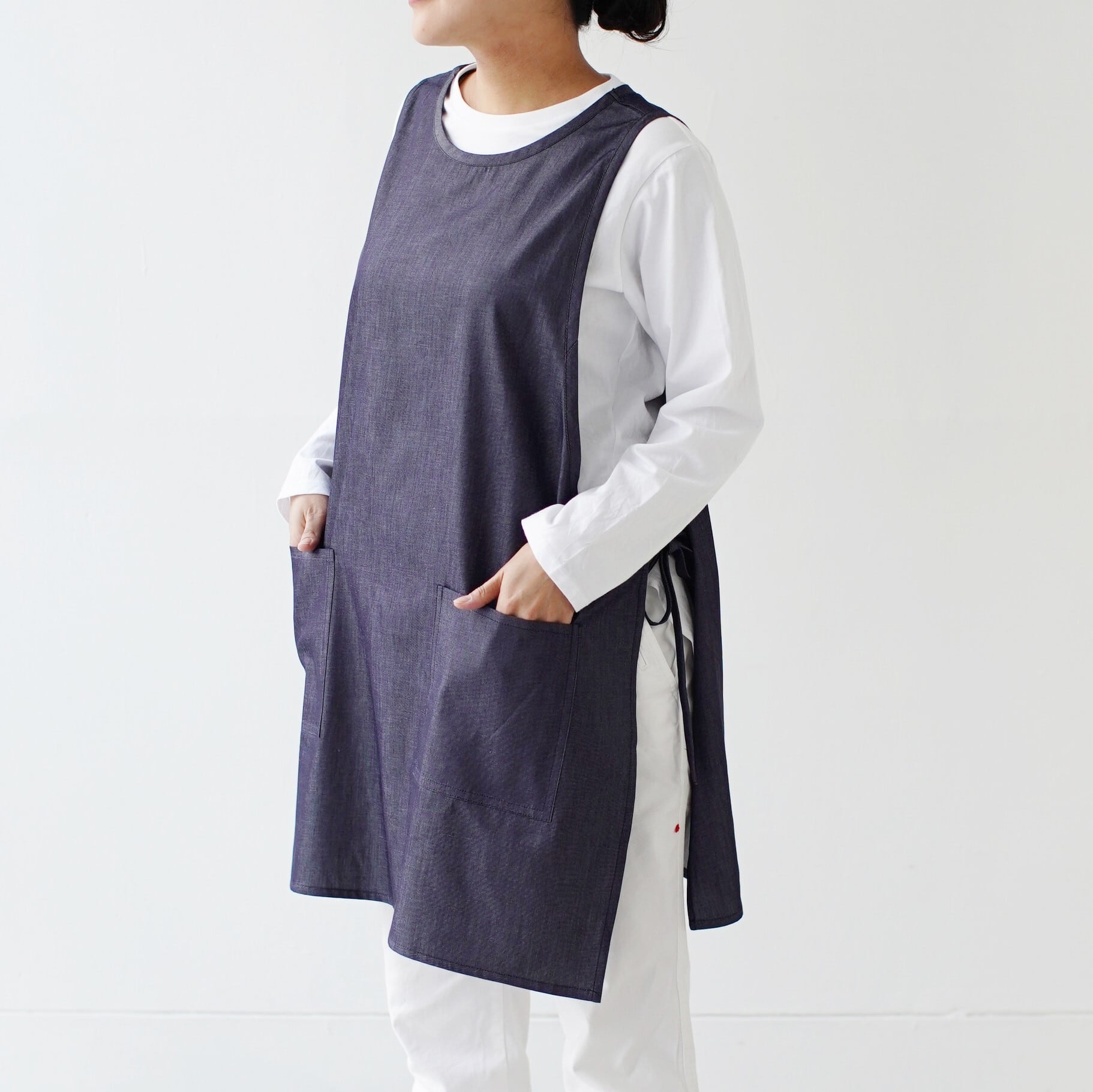 ビブエプロン　bib apron / ライトオンスデニム　light ounces denim / indigo