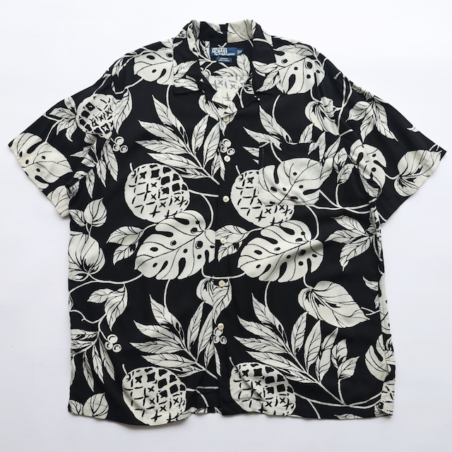 POLO RALPH LAUREN ADAMS RAYON OPEN COLLAR S/S SHIRT