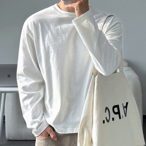 コットンベーシックロングTシャツ　1323