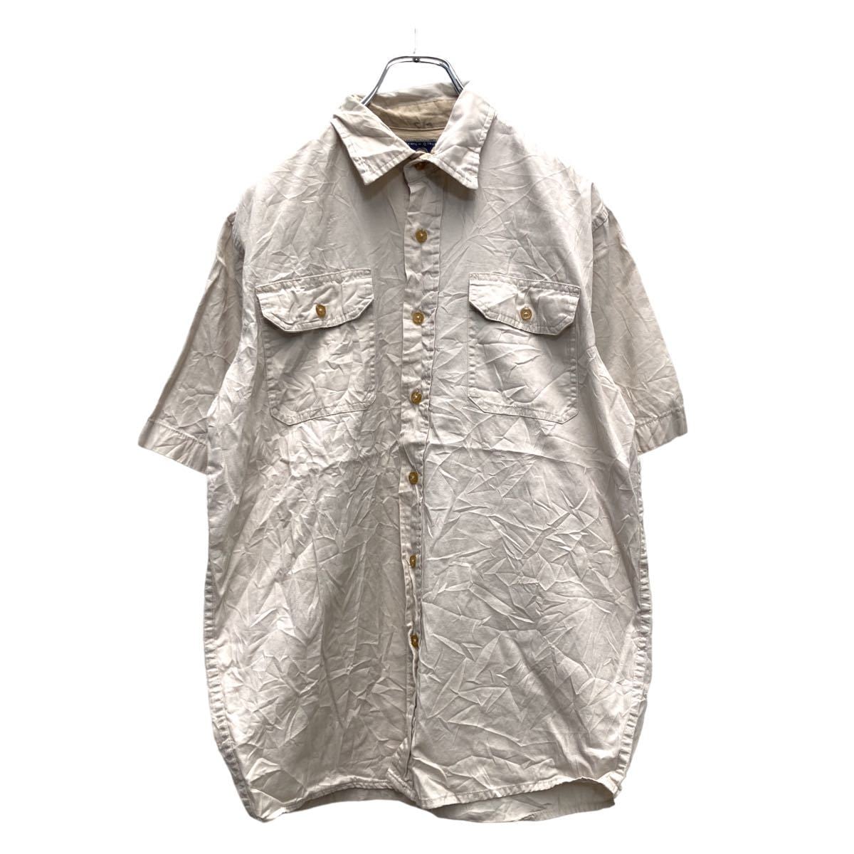 Wrangler 半袖シャツ Sサイズ ラングラー ベージュ 古着卸