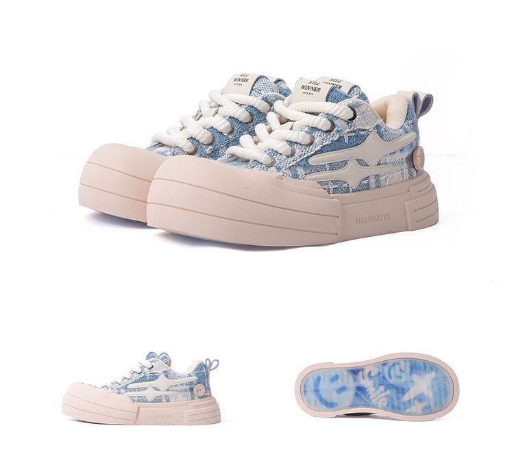 【正規品】killwinner 厚底スニーカー ブラウン KILLWINNER Smile life スニーカー 厚底 おしゃれ 男女兼用 4色