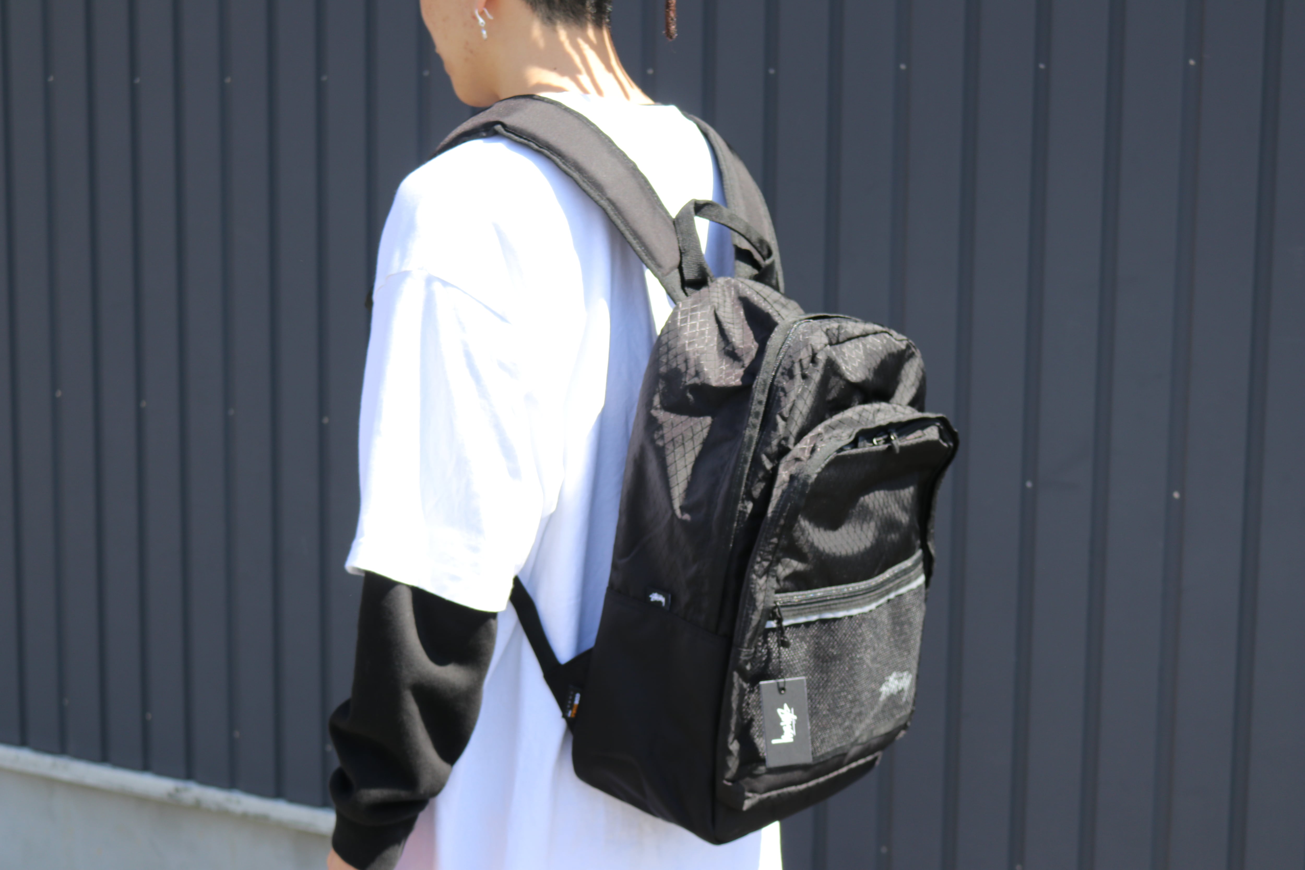 Stussy Diamond Ripstop BackPack Black ステューシー リュック