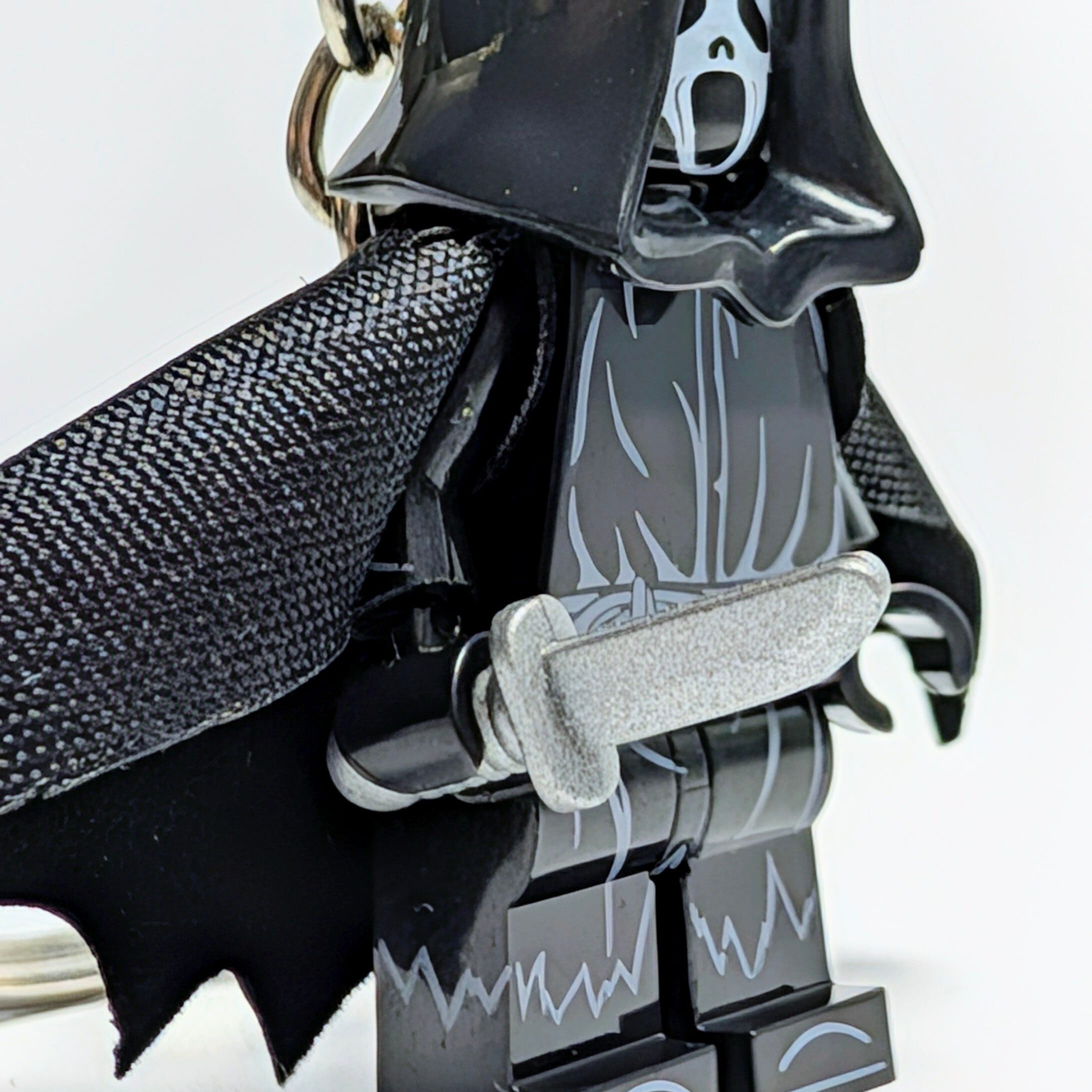 ★ブロックフィギュアキーホルダー★【 Scream ( スクリーム ) 】 Ghostface ゴーストフェイス 〚アメリカン雑貨 アメトイ〛
