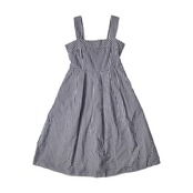 Maker's Shirt 鎌倉 ギンガムチェック コットン キャミワンピース フレア 4/ネイビー