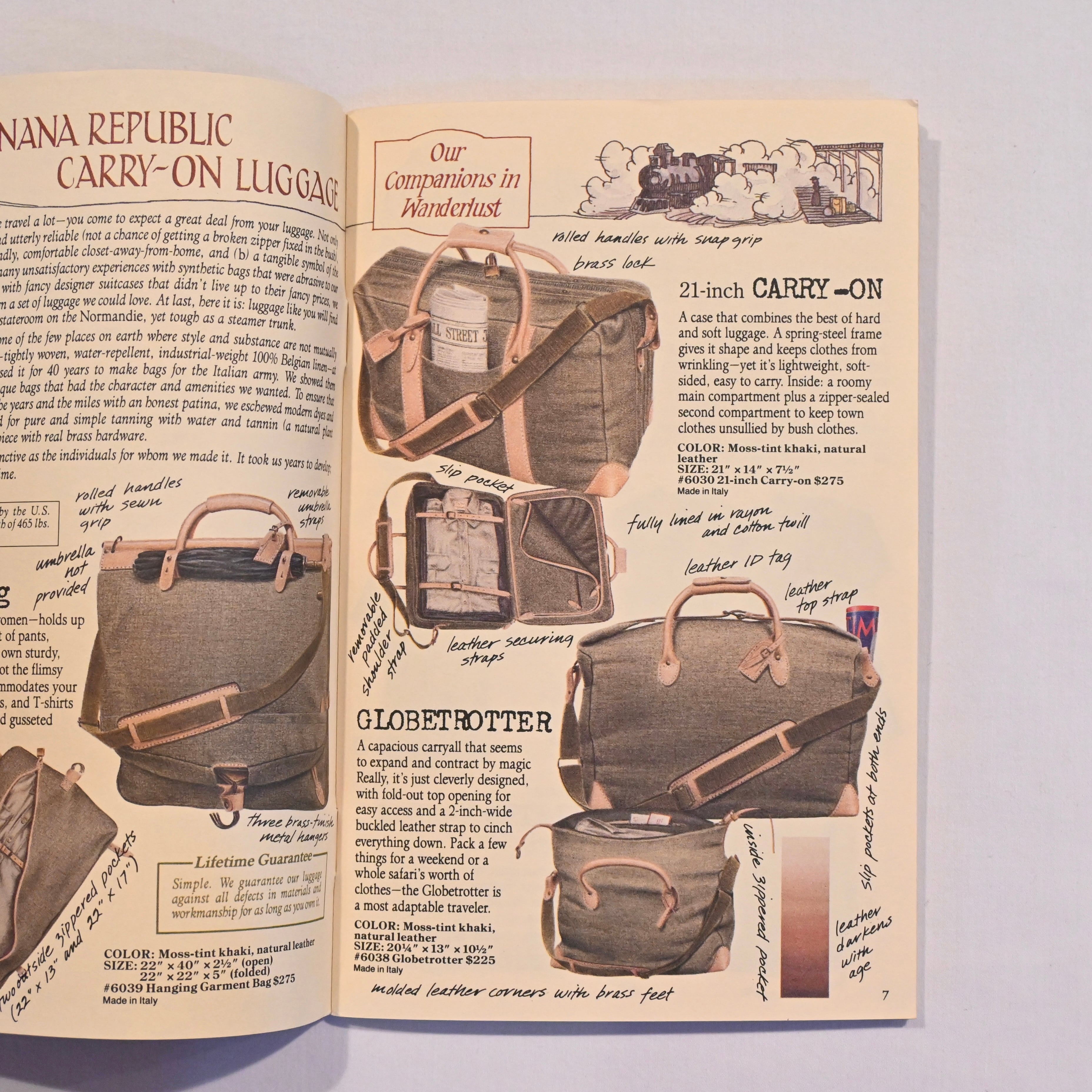 1980's Banana Republic catalog book バナナリパブリック 1980's Banana Republic catalog book バナナリパブリック