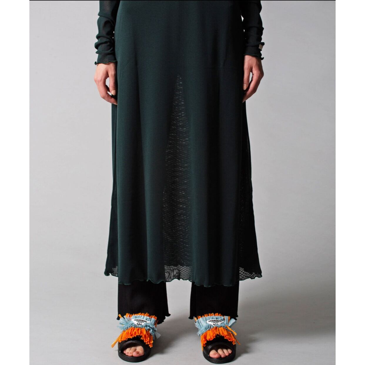 NONTOKYO / REVERSIBLE POWERNET ONE-PIECE (LONG SLEEVE/BLACK×GREEN