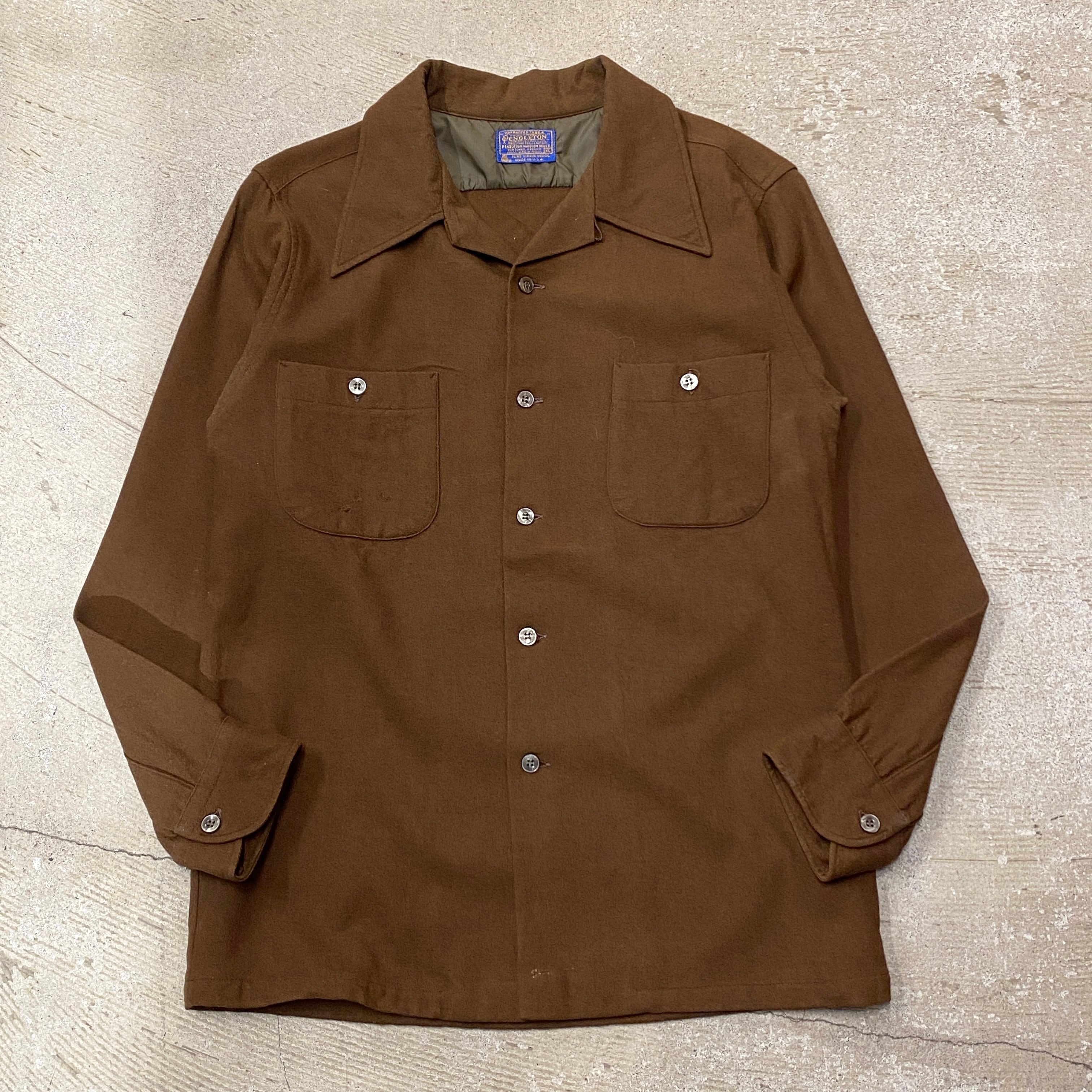 超貴重 40s ヴィンテージ BRENTWOOD シャツ USA製 レーヨン｜メンズ