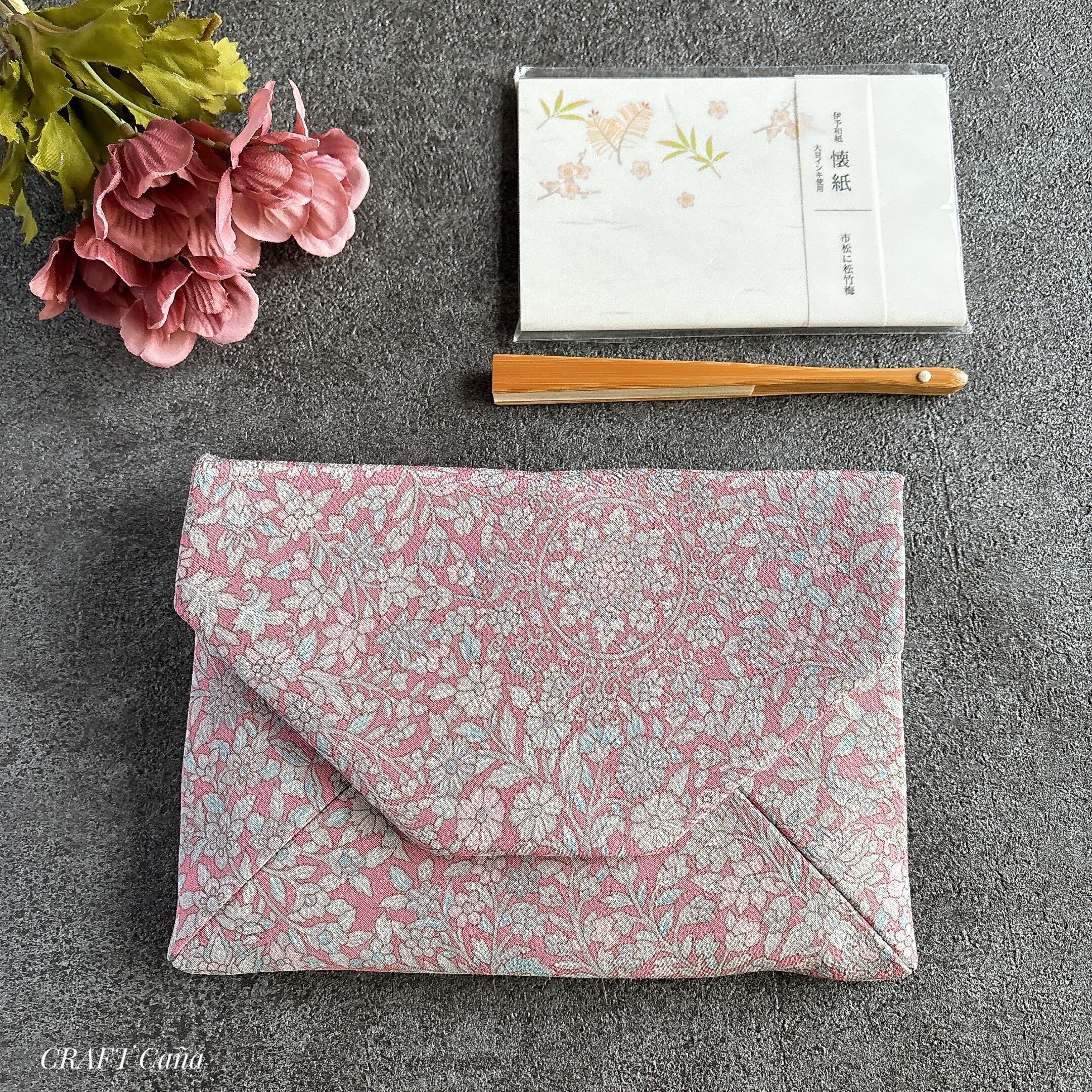 刺繍生地ハギレ 手づくりキット 16×11サイズ御朱印帳入れ_春宴2 日々の 