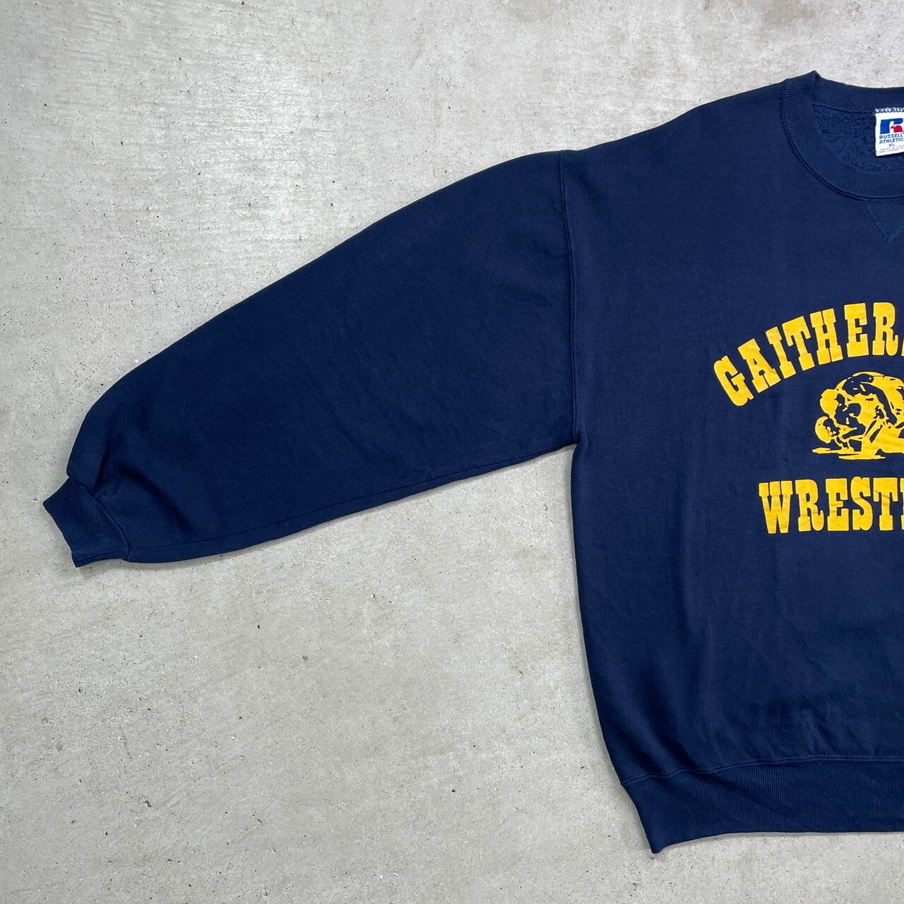 90年代 USA製 RUSSELL ATHLETIC ラッセル カレッジプリント スウェット 