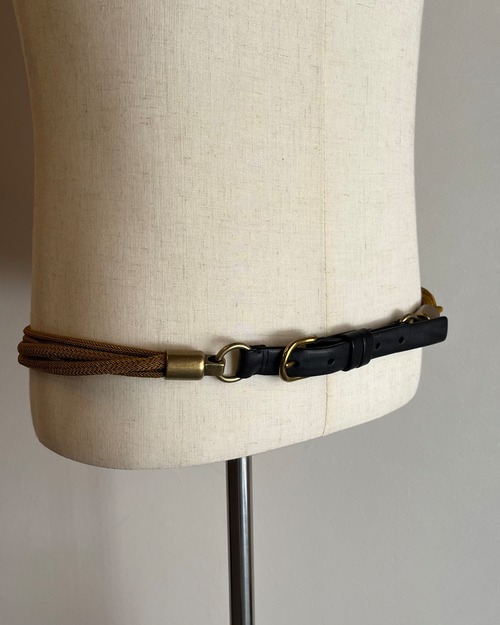 【Neil Barret】rope switching leather belt