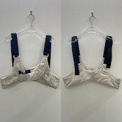 buckle military bustier/ecru