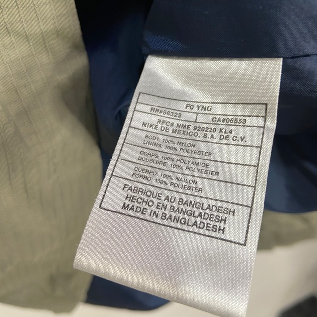 00s NIKE ナイキ アノラックパーカー テック系 ナイロン グレー M