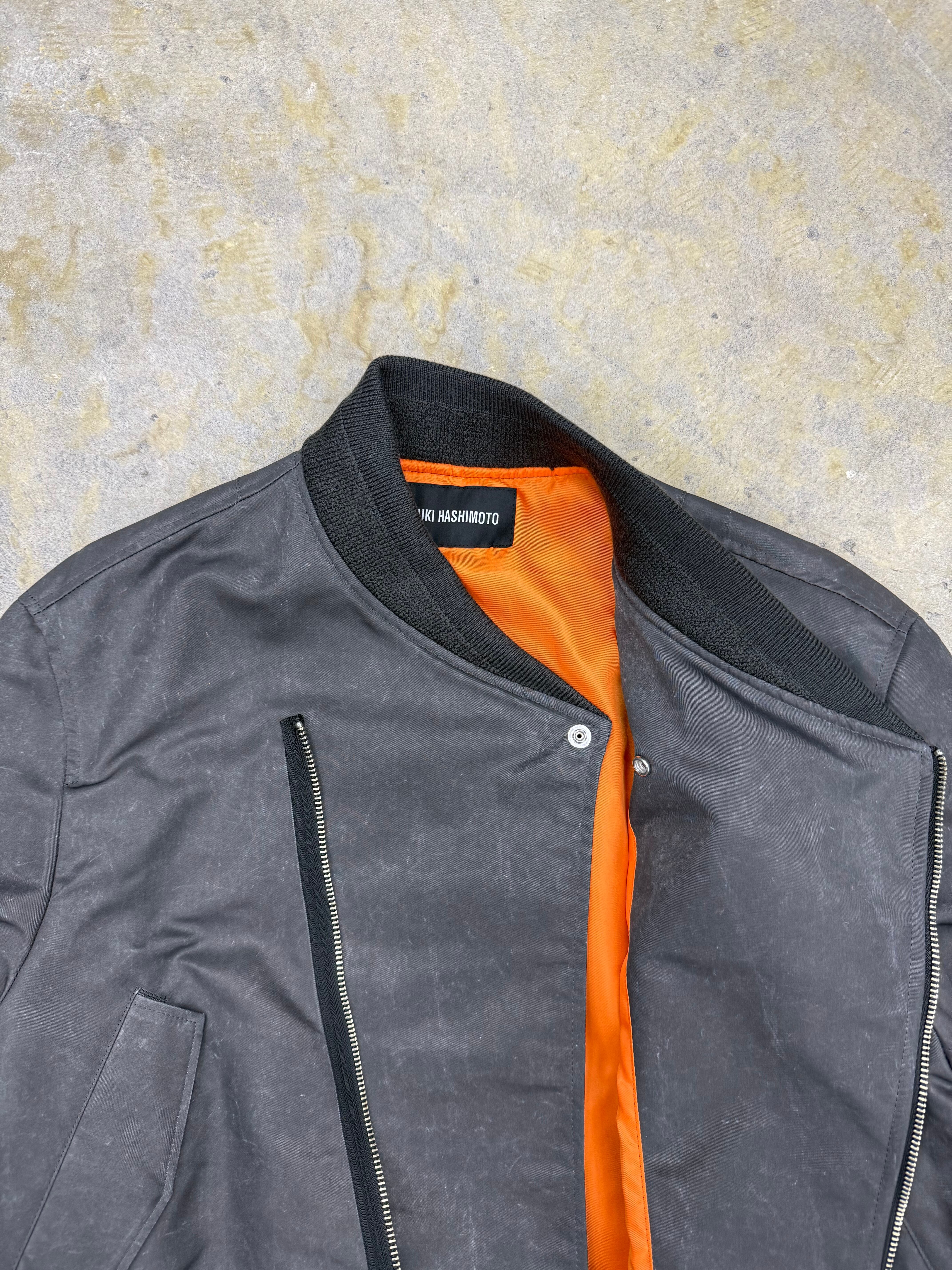 ジャケット・アウター yuki hashimoto Yneck ma-1 black YUKI HASHIMOTO | YNECK MA-1 | BLACK | HOWDAY