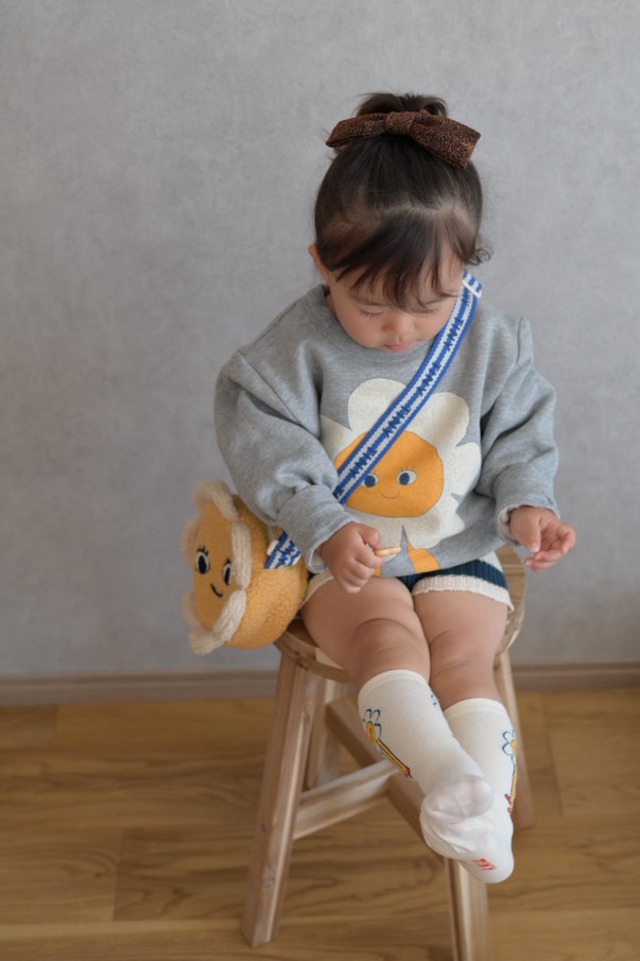 《即納》last1 TINY COTTONS/ FLOWER GRAPHIC SWEATSHIRT 4Y