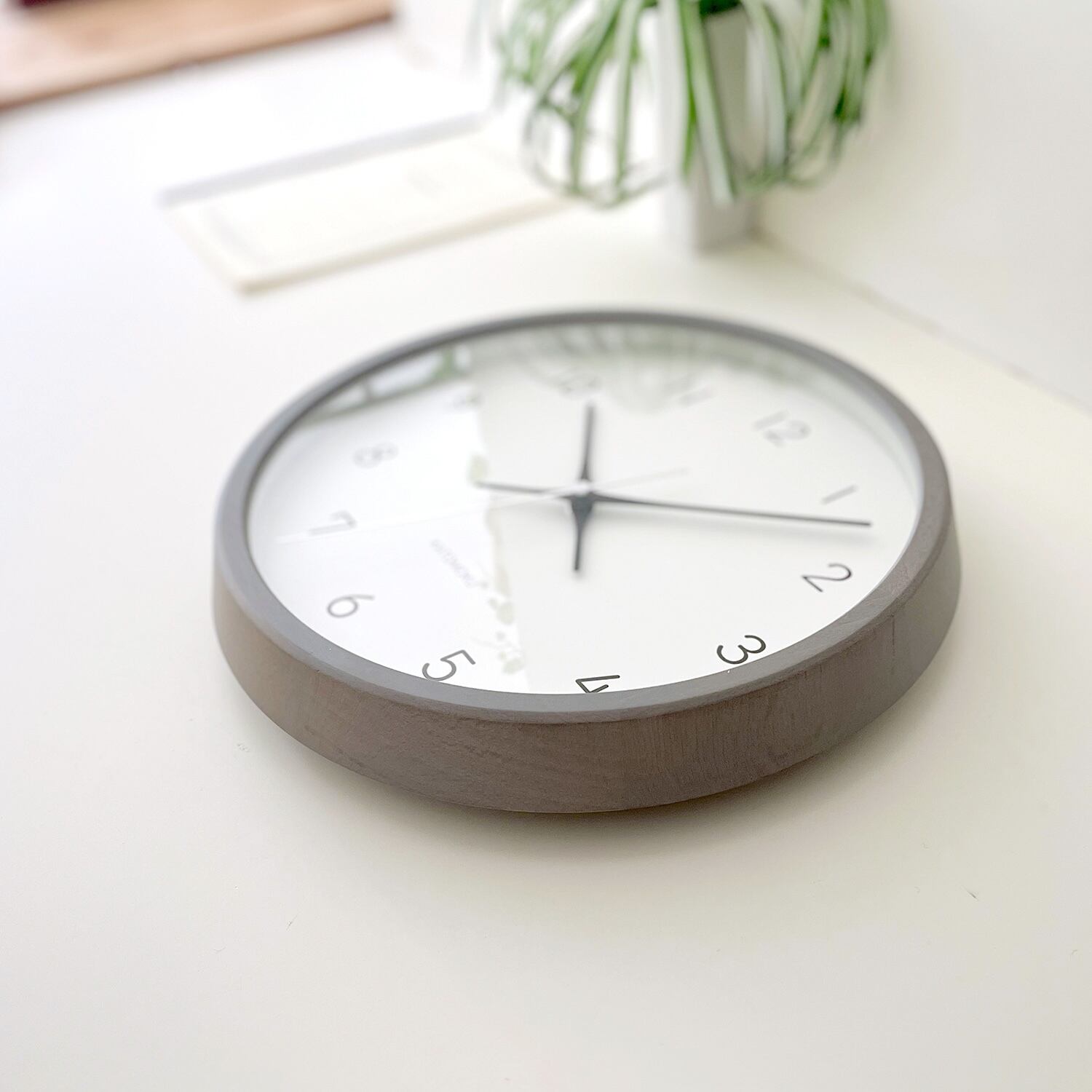 インテリア時計 mokyu KATOMOKU muku clock 13 グレー km-104GR 掛け時計 | 加藤木工株式会社