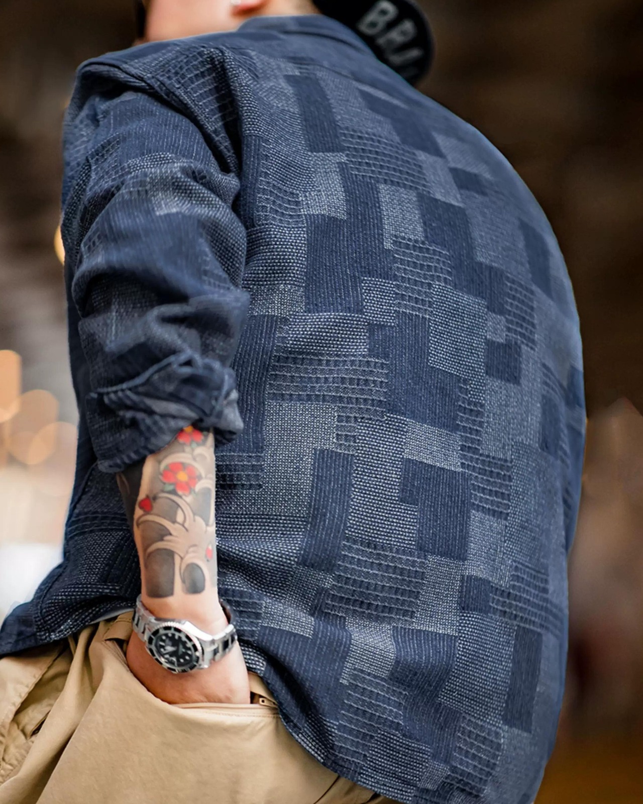 Retro Boro Denim Shirt  K0228