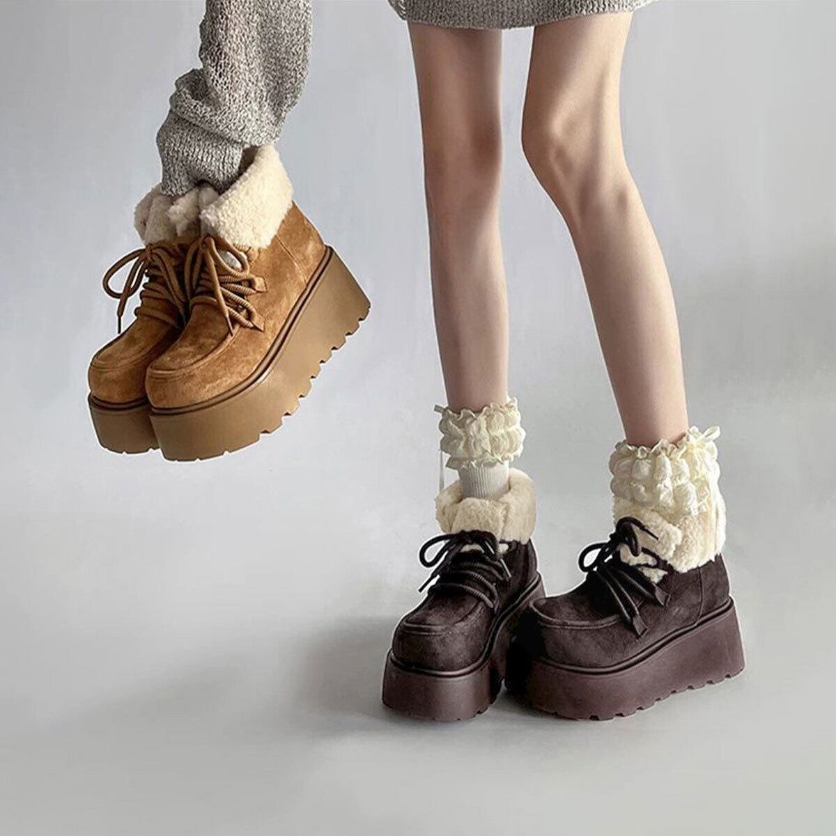 ムートン ショートブーツ レディース 秋冬 裏起毛 もこもこ ふわふわ 韓国 おしゃれ 大人 かわいい 防寒 保温 暖かい 歩きやすい 履きやすい 軽量 大人可愛い 大人女子