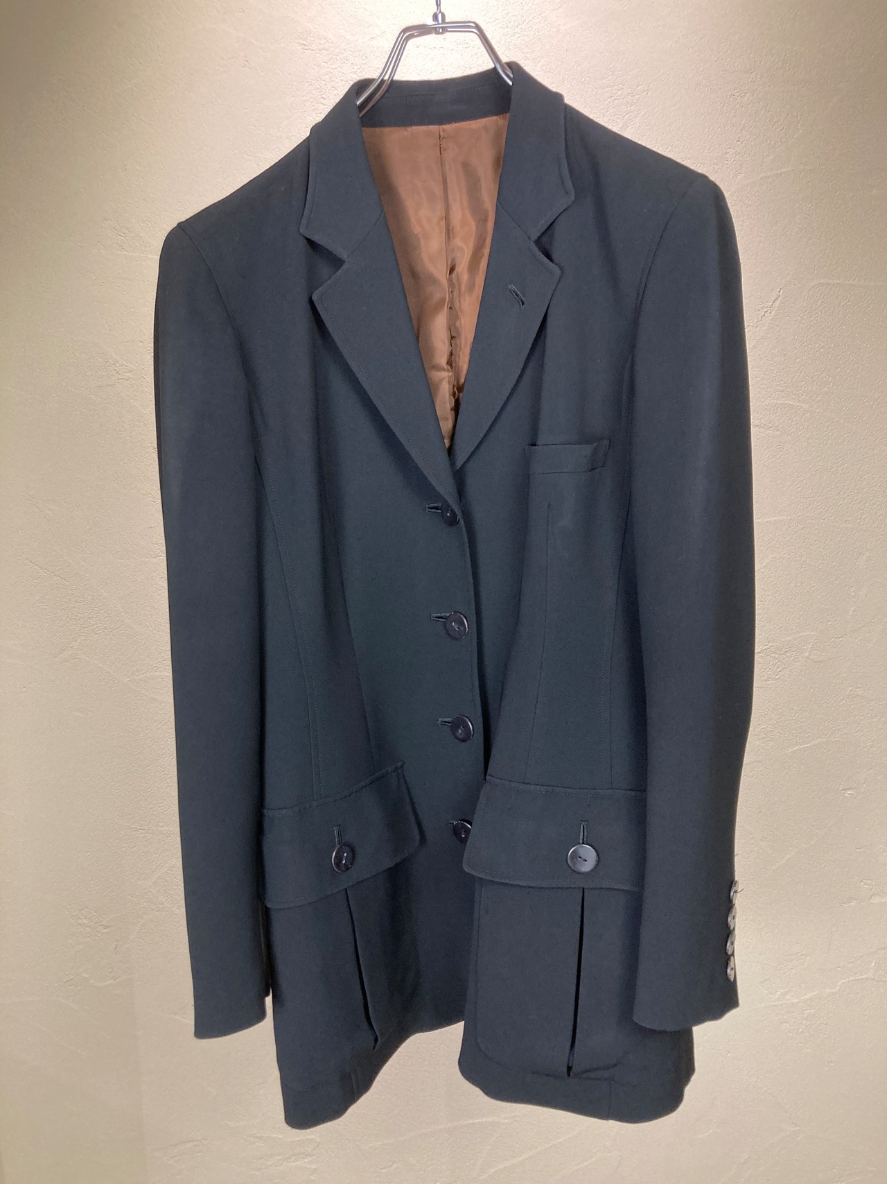 Jean Paul Gaultier Classique. Black Triacetate Jacket