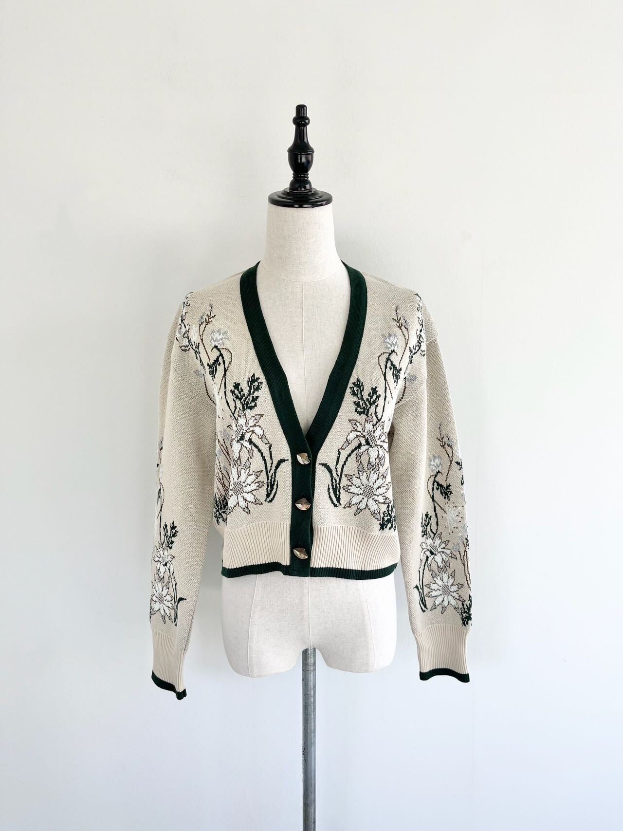 MURRAL Garden flower knit cardigan | KOKO