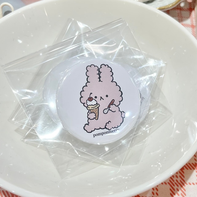 もこうさ缶バッチ
