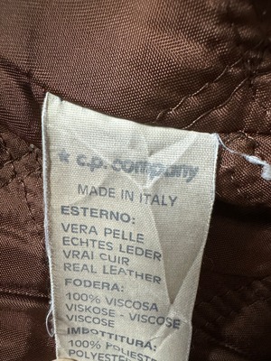 80s C.P.COMPANY Leather Jacket