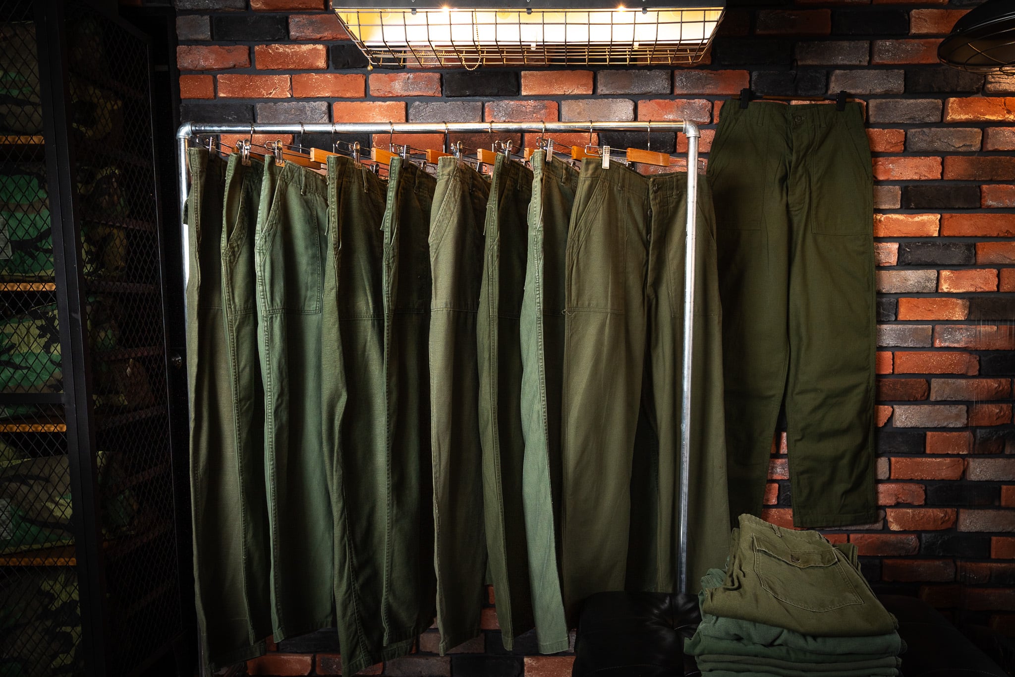 MEDIUM】U.S.Army Utility Trousers OG-107 Used 実物 米軍 ベイカー