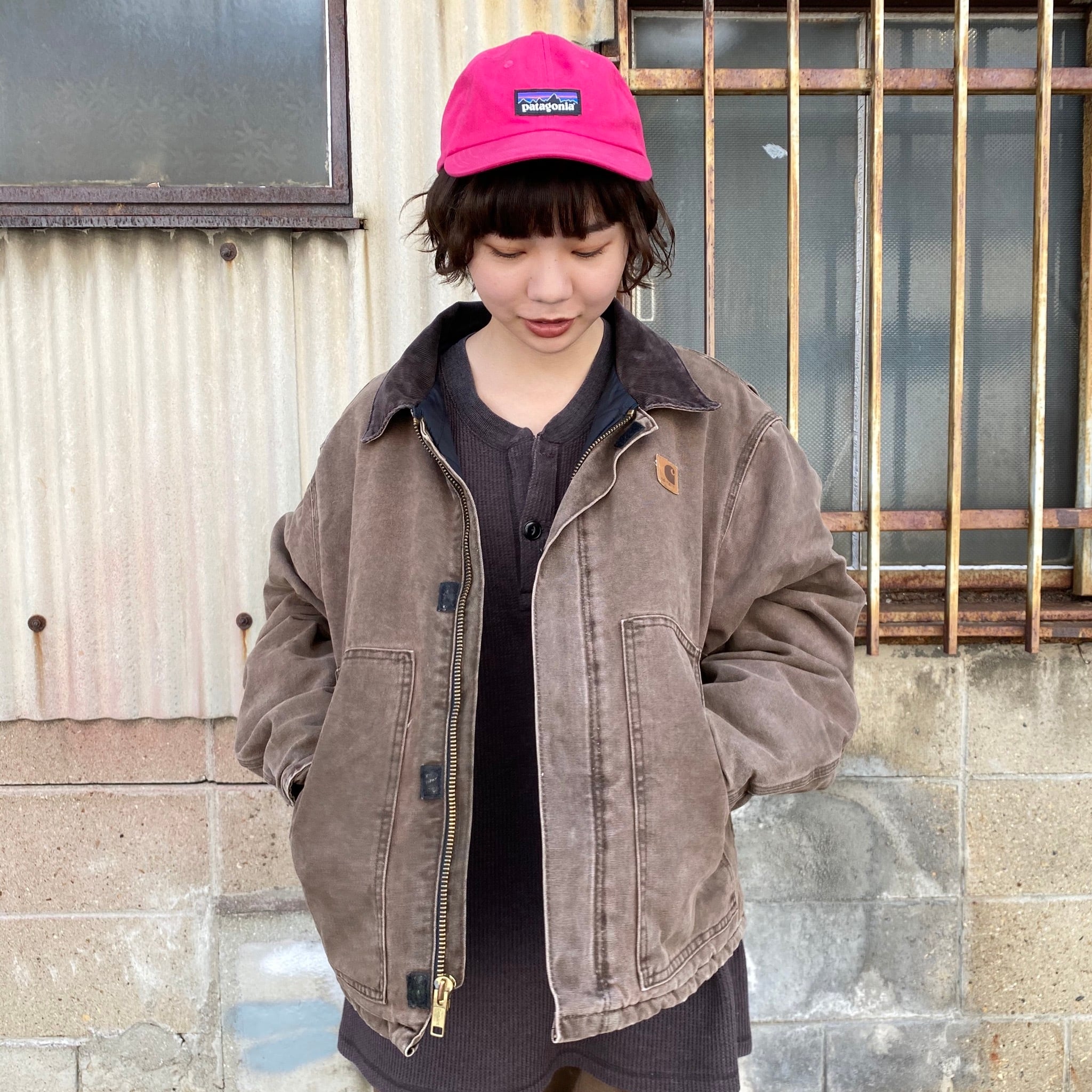 USA製 Carhartt カーハート ダック地 ワークジャケット キルティング