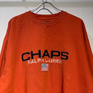 CHAPS by Ralph Lauren used logo sweat SIZE:XL