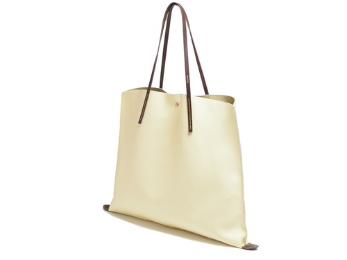 muku PAPIER 803　イエロー　シュリンクレザー　ショルダーバッグ