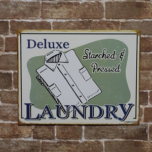 ランドリー（Deluxe LAUNDRY）アメリカンブリキ看板