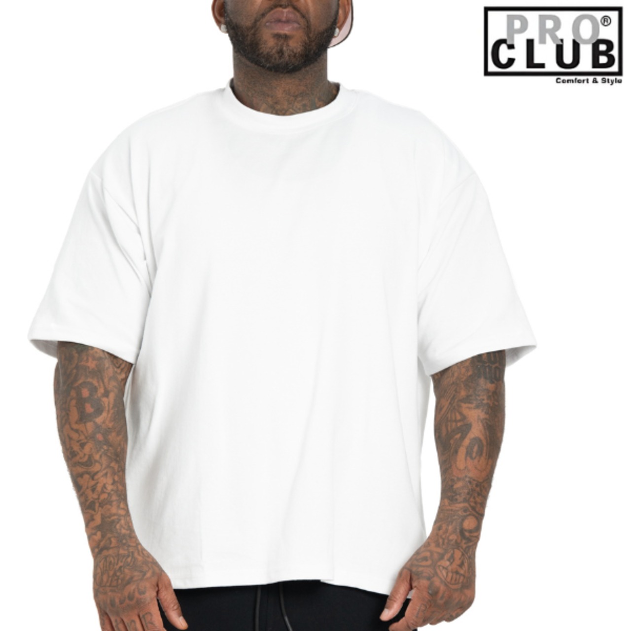 PRO CLUB / プロクラブ「Heavy Weight Wide Performance T-shirts White」 - 3