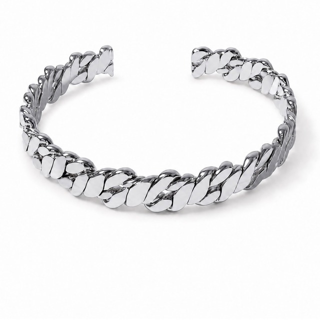 Cuban Cuff Bracelet（シルバー）