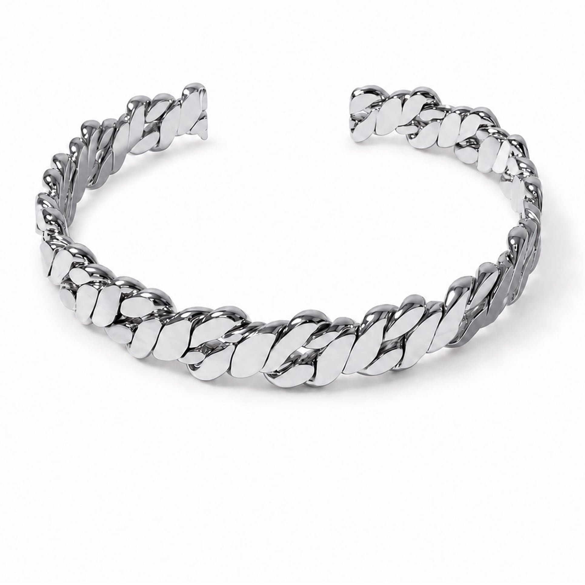 Cuban Cuff Bracelet(シルバー)