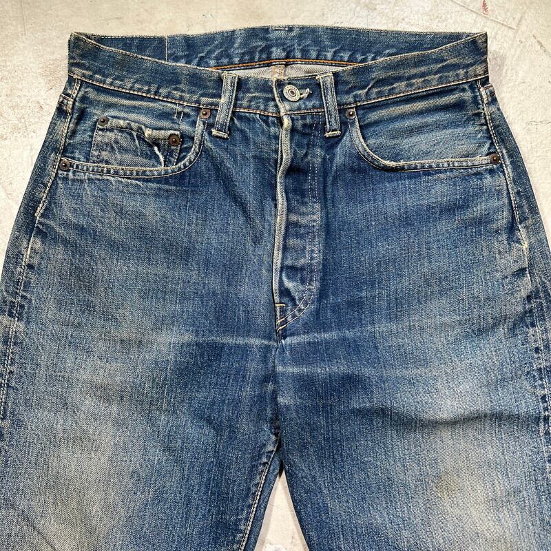 60's LEVI'S リーバイス 501 デニム Big E 初期 Vステッチ 刻印W 60's LEVI'S リーバイス 501 デニム Big E 初期 Vステッチ 刻印W