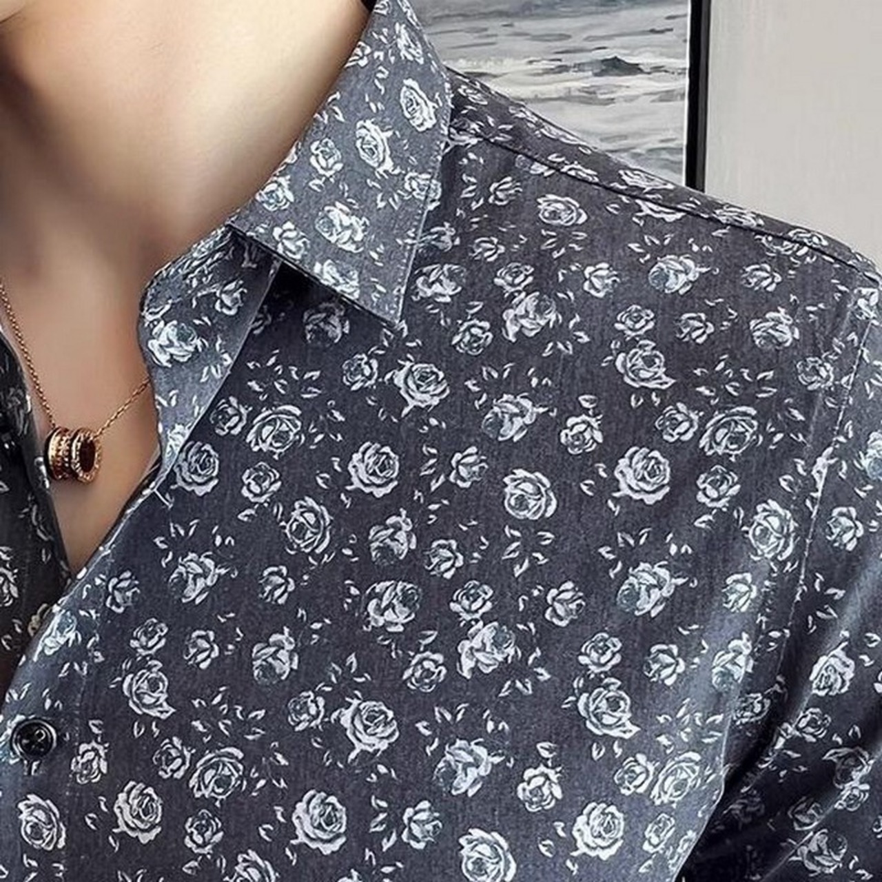 floral shirt tops 00182