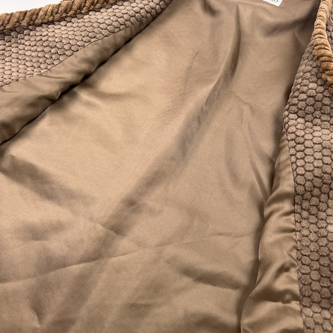 ANGELO GARBASUS アンジェロ ガルバス キャラ刺繍 デザイン ベスト サイズ L /メンズ/コーデュロイ切替/ブラウン系/日本製