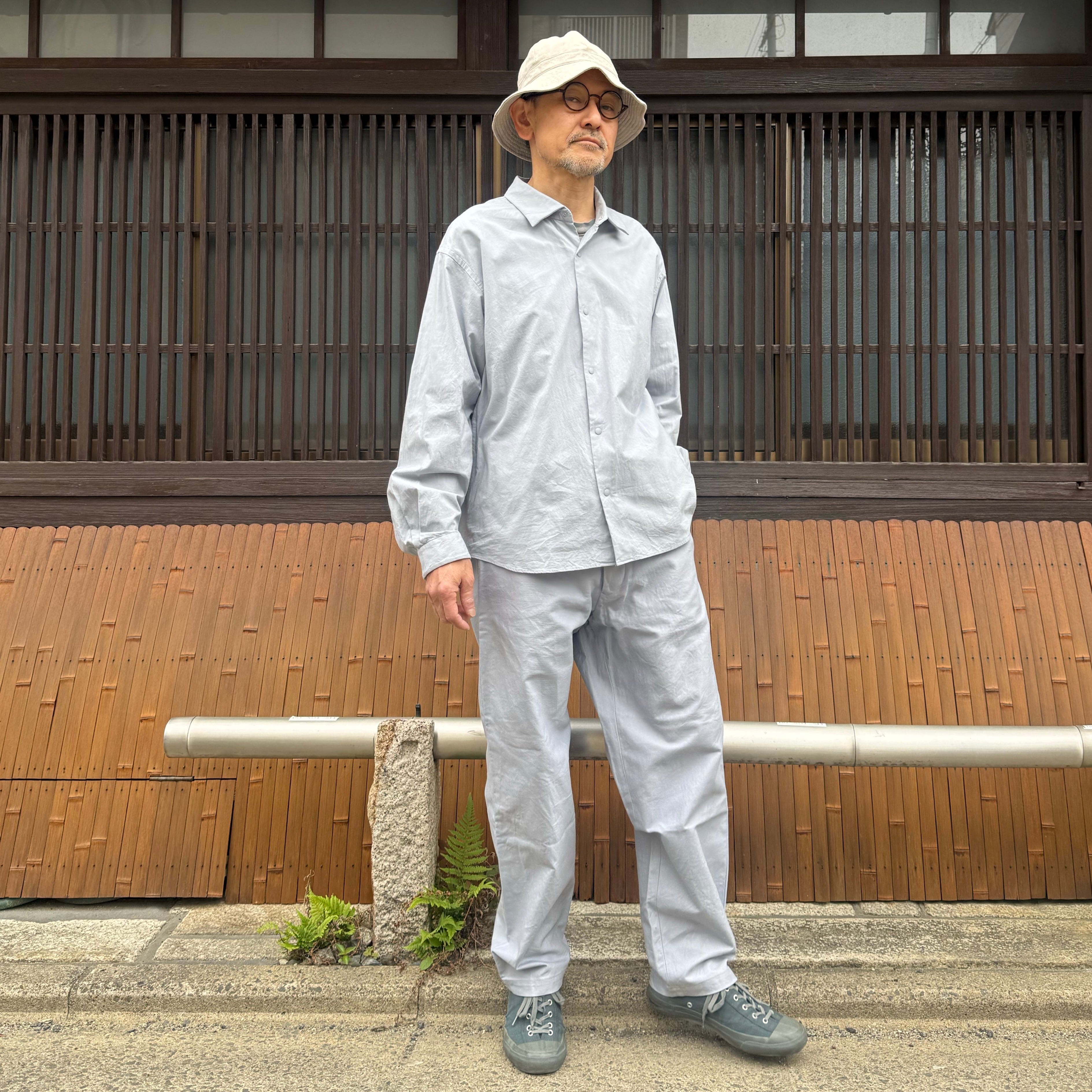 YAECA グレー チノパン ロールアップ YAECA/ヤエカ Men's CHINO PANTS WIDE TAPERED /メンズ チノパンツ