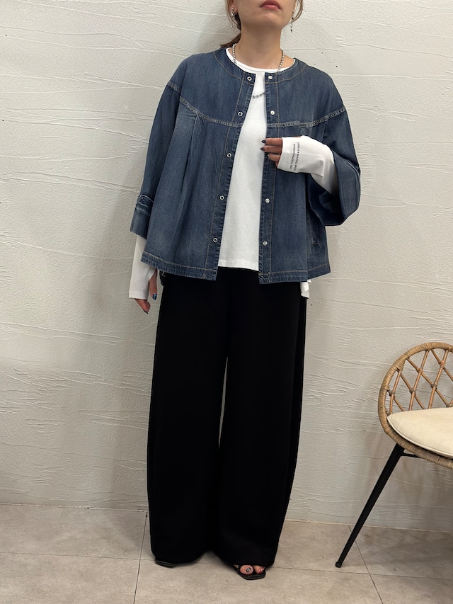 【ayane 2026 AW】ダンガリーフレアブラウスジャケット