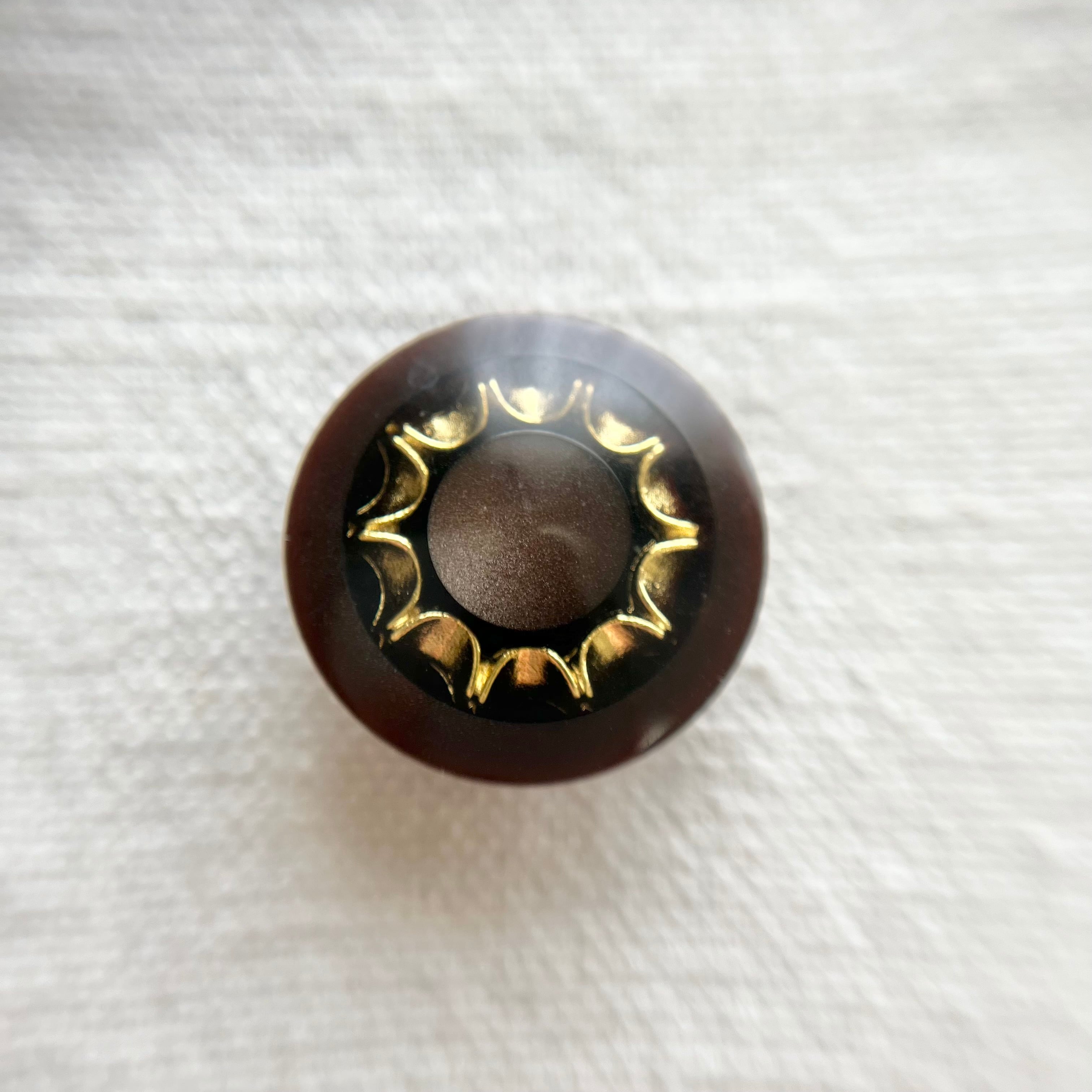 ゴールドスターフラワー×ブラウン 20㎜