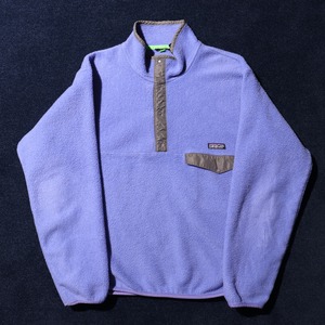 美品 L USA 薄紫 シンチラスナップT Patagonia パタゴニア フリース